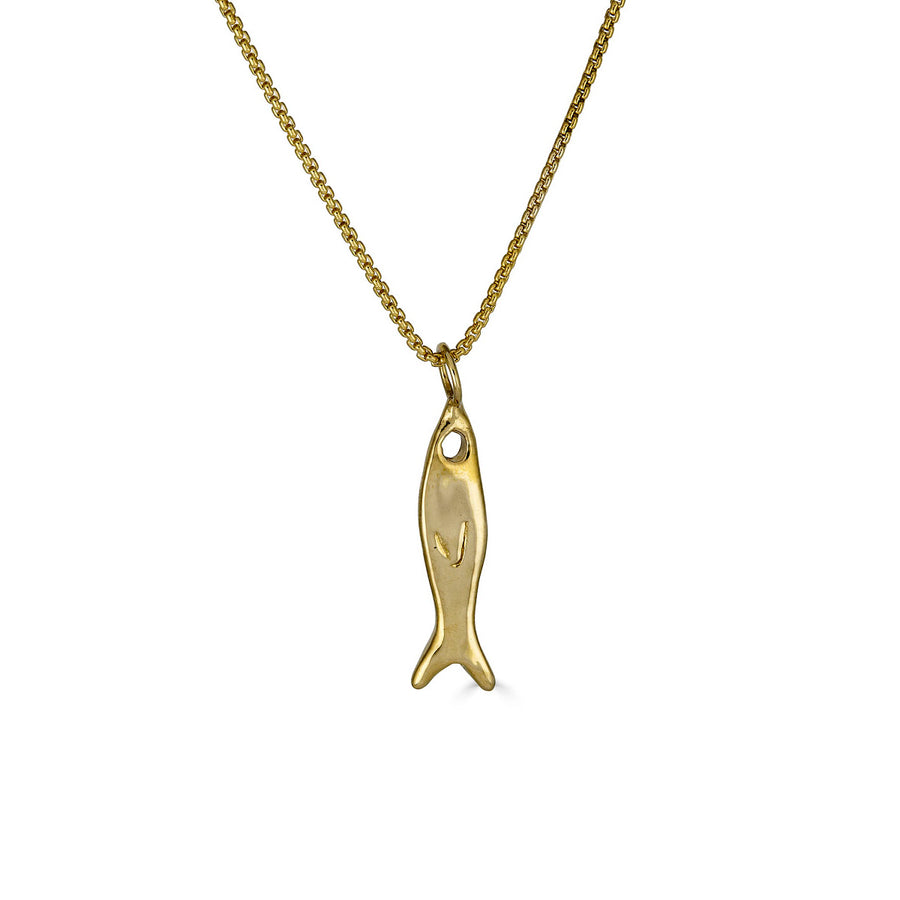 Small Fishy Charm Necklace