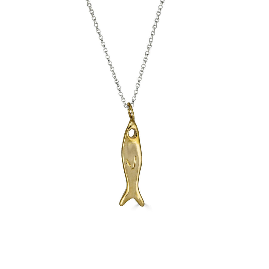 Small Fishy Charm Necklace