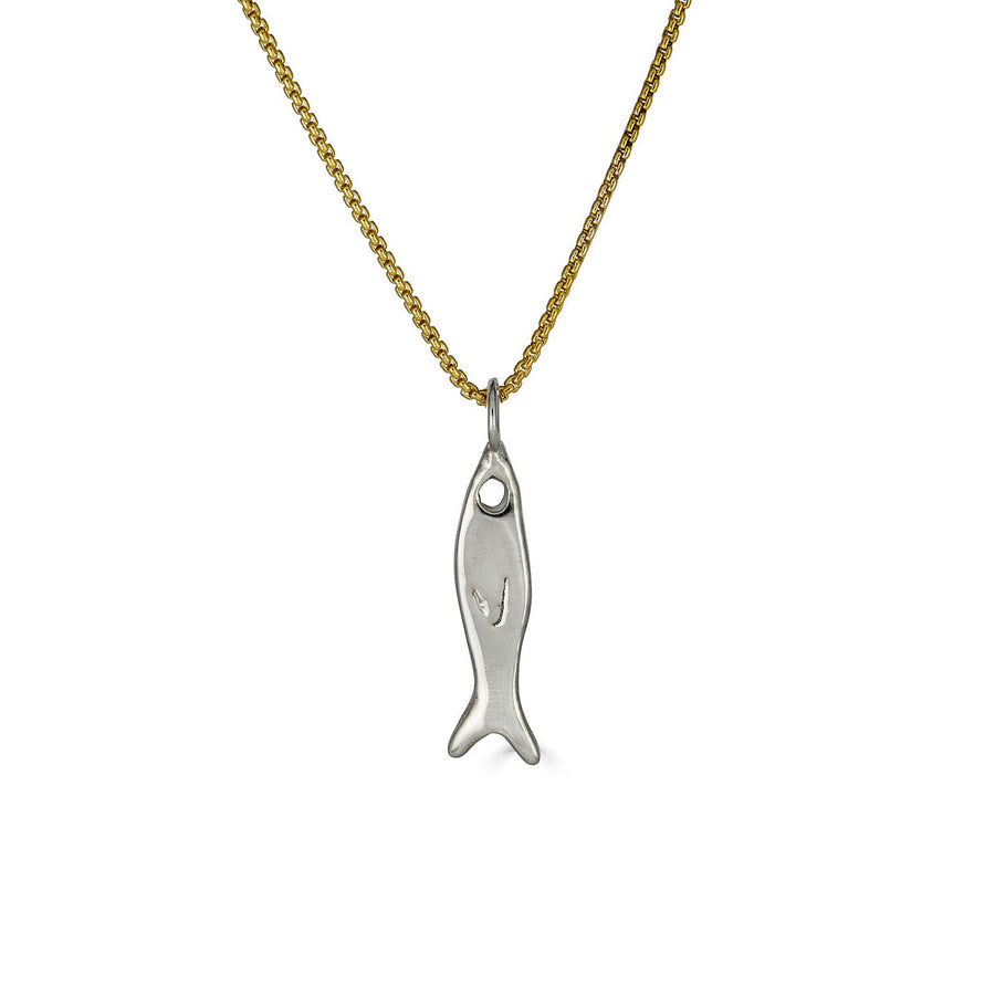 Small Fishy Charm Necklace