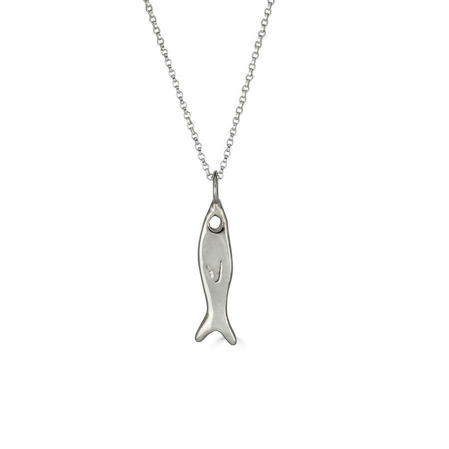 Small Fishy Charm Necklace