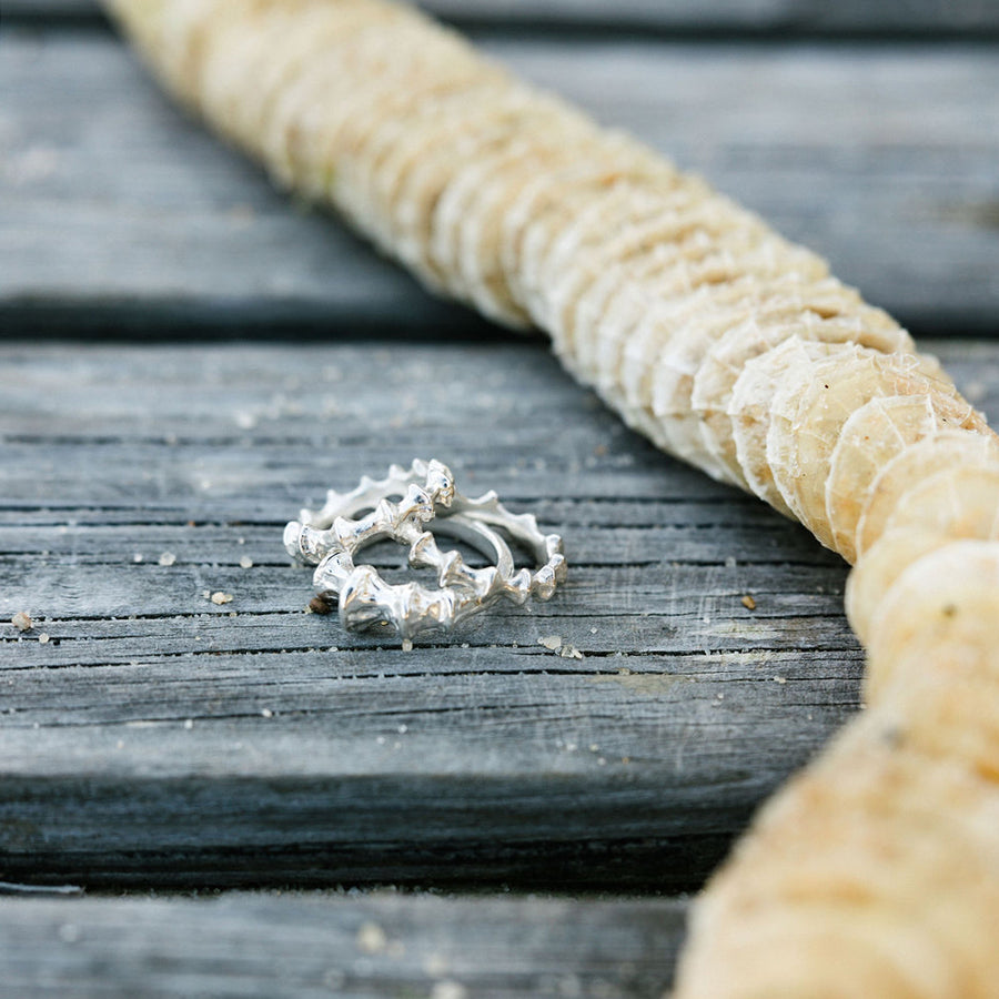 Whelk Ring, Silver