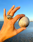 Moon Snail Cocktail Ring