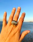 Moon Snail Cocktail Ring